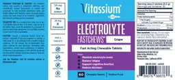 Label for Vitassium by SaltStick Electrolyte Fastchews Grape