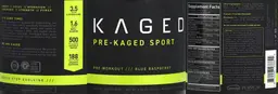 Label for Pre-Kaged Sport Blue Raspberry