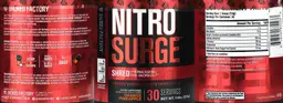 Label for Nitrosurge Shred Orange Pineapple