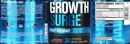 Label for Growth Surge Post-Workout Swoleberry