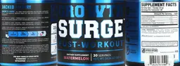 Label for Growth Surge Post-Workout Watermelon