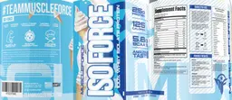 Label for Iso Force Vanilla Ice Cream