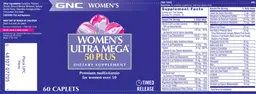 Label for Women's Ultra Mega 50 Plus