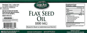 Flax Seed Oil 1000 mg