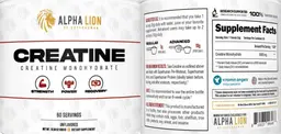 Label for Creatine Unflavored