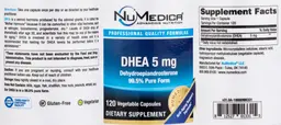 Label for DHEA 5 mg
