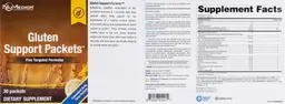 Label for Gluten Support Packets
