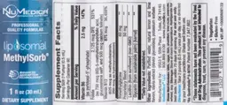 Label for Liposomal MethylSorb