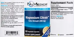 Label for Magnesium Citrate Extra Strength 200 mg