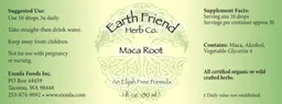 Label for Maca Root