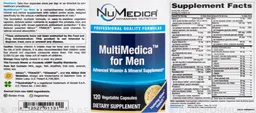 Label for MultiMedica for Men