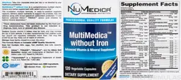 Label for MultiMedica without Iron