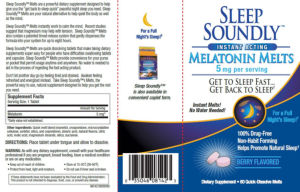 Melatonin Melts 5 mg Berry Flavored