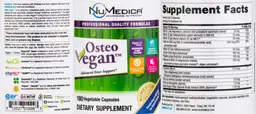 Label for Osteo Vegan
