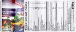 Label for Power Greens Premium Refreshing Berry