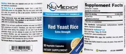 Label for Red Yeast Rice