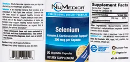 Label for Selenium 200 mcg