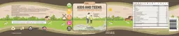 Label for Kids And Teens Growth Protein Shake Vanilla