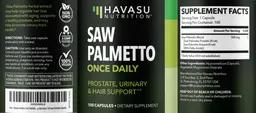 Label for Saw Palmetto