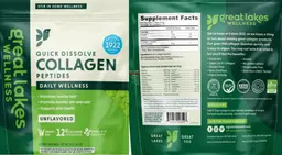 Label for Quick Dissolve Collagen Peptides Unflavored