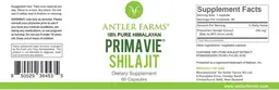Label for Primavie Shilajit