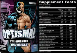 Label for Optismal No Tingle Blueberry Gummy