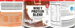 Label for Whey Protein Blend Chocolate