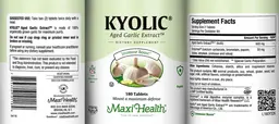 Label for Kyolic Aged Garlic Extract