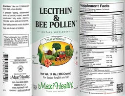 Label for Lecithin & Bee Pollen