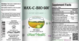 Label for Max-C-Bio 600