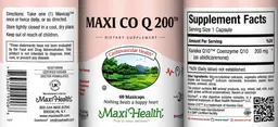 Label for Maxi Co Q 200