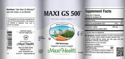 Label for Maxi GS 500