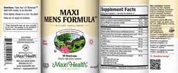Label for Maxi Mens Formula