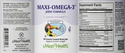 Label for Maxi-Omega-3 Joint Formula