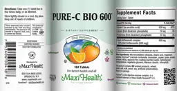 Label for Pure-C Bio 600