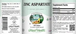 Label for Zinc Aspartate