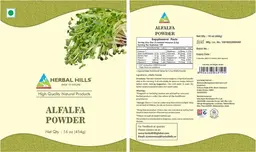Label for Alfalfa Powder