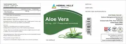 Label for Aloe Vera 500 mg