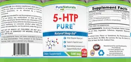 Label for 5-HTP Pure 100 mg