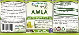 Label for Amla 500 mg