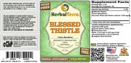 Label for Blessed Thistle Sugar Free Alcohol Free