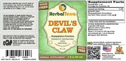 Label for Devil's Claw Sugar Free Alcohol Free