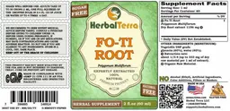 Label for Fo-Ti Root Alcohol Free