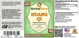 Label for Huang Qi Alcohol Free