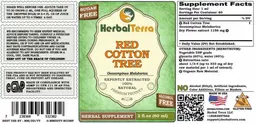 Label for Red Cotton Tree Alcohol Free