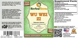 Label for Wu Wei Zi Sugar Free Alcohol Free