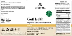 Label for GutHealth Ginger