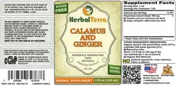 Label for Calamus and Ginger Sugar Free