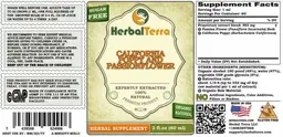 Label for California Poppy and Passionflower Sugar Free