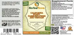 Label for California Poppy, Passionflower and Vervain Sugar Free